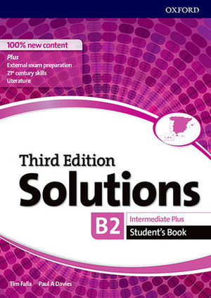 SOLUTIONS INTERMEDIATE PLUS B2 STUDENTS BOOK  3 ED.