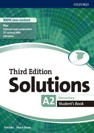 SOLUTIONS 3 ED. ELEMENTARY A2 STUDENTS BOOK