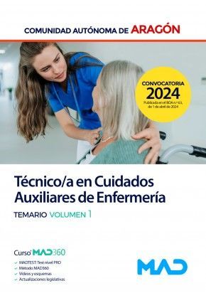 AUXILIAR DE ENFERMERIA DGA 2024 TOMO I