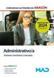 TEMARIO MATERIA COMUN ADMINISTRATIVOS DGA ED. 2024