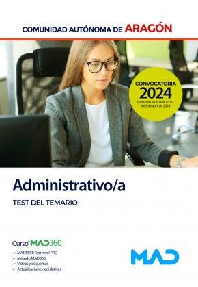 ADMINISTRATIVO TEST ARAGON 2024